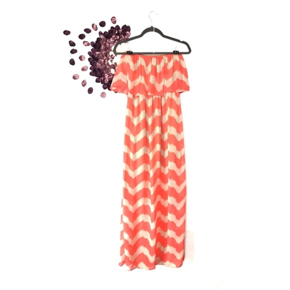 Buddy Love Flowy  Off the Shoulder Maxi Dress| Med